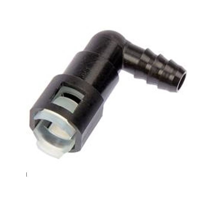 Brandstofleidingkoppeling haaks 3/8x3/8