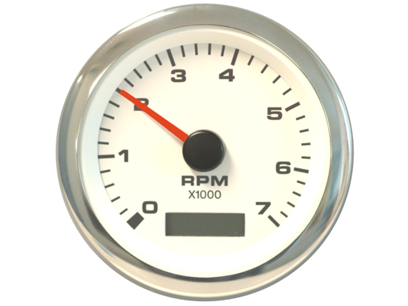 Tach 7K/Hourmeter, White Premier Pro 3