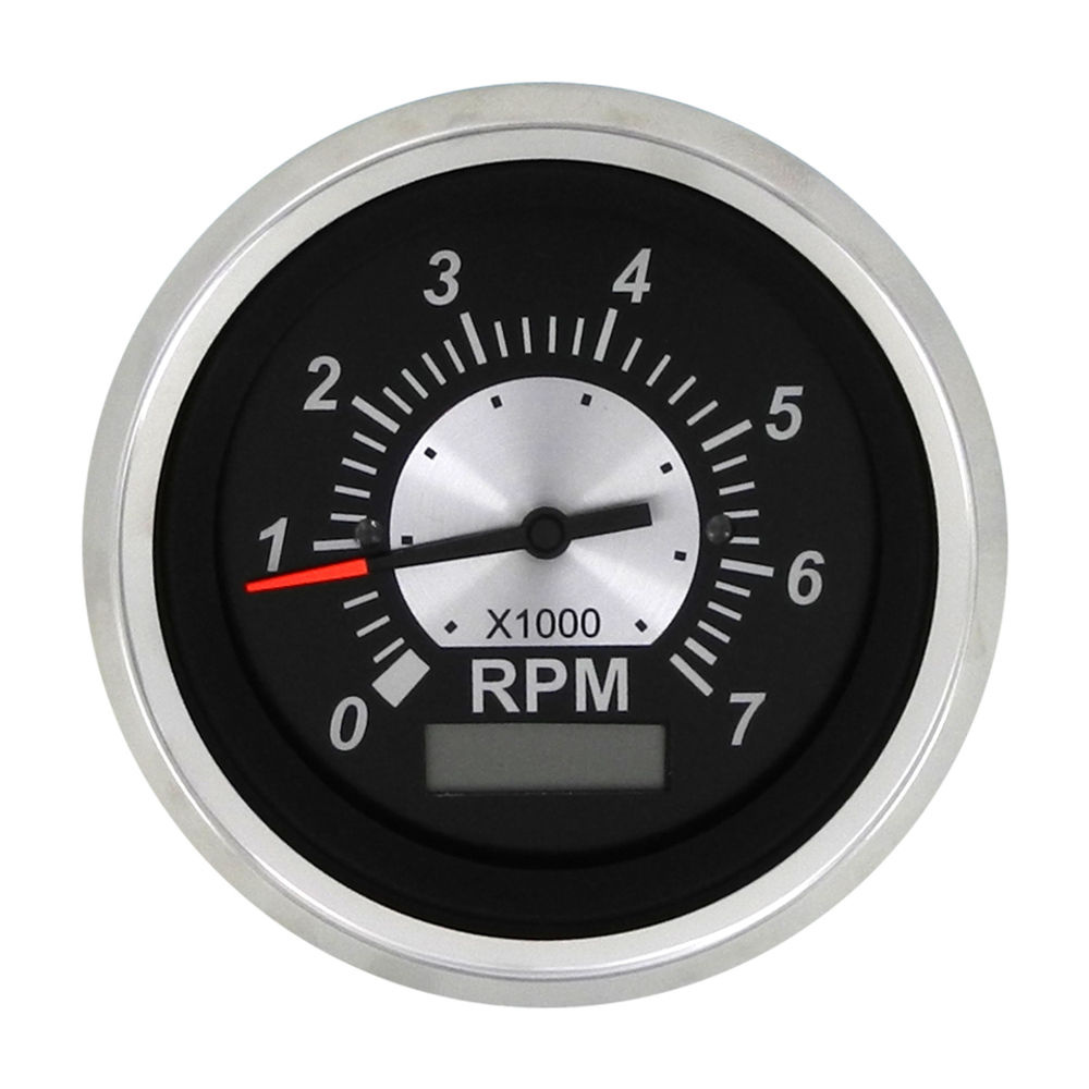Tach 7K/Hourmeter, Black Sterling 3