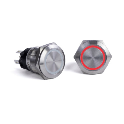 Foto van Push Button Switch, Red Halo