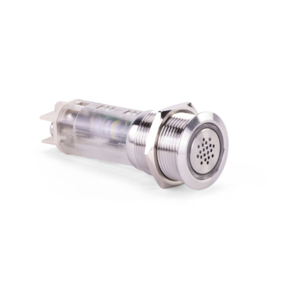 Foto van Buzzer, Stainless Steel w/ Flashing LED Warning