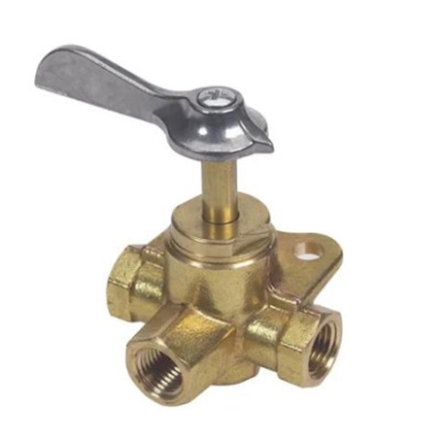 Foto van 1/4 Fnpt Brs 3-Way Valve-Click