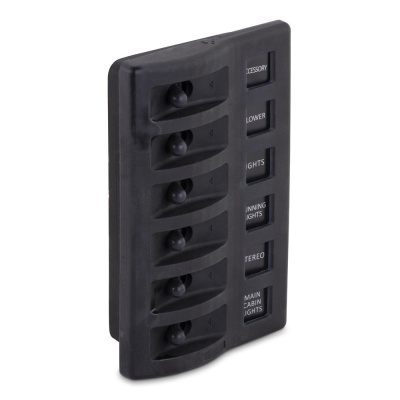 Foto van Panel, 6P Weather Resistant Toggle Switch