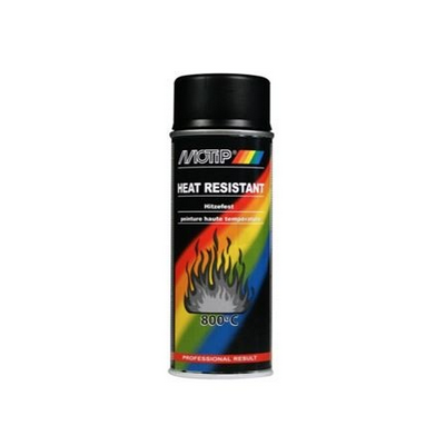 Foto van Spuitbus hittebestendige lak - mat zwart