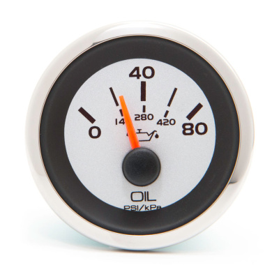 Oil Pressure, Argent 0-80 psi Foto van Oil Pressure, Argent 0-80 psi