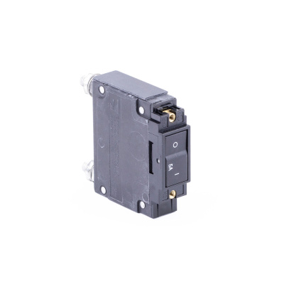 Circuit Breaker, Rocker, Flat, Single Pole, 5A Foto van Circuit Breaker, Rocker, Flat, Single Pole, 5A