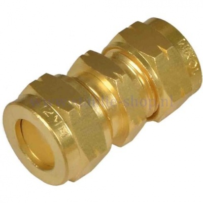 Foto van Snijringkoppeling 4,75x4,75 Recht - Messing