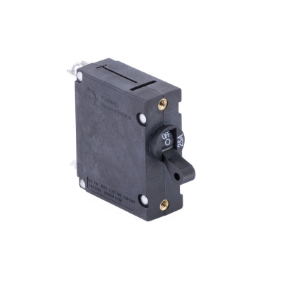Circuit Breaker, Black Toggle, Single Pole, 25A Foto van Circuit Breaker, Black Toggle, Single Pole, 25A