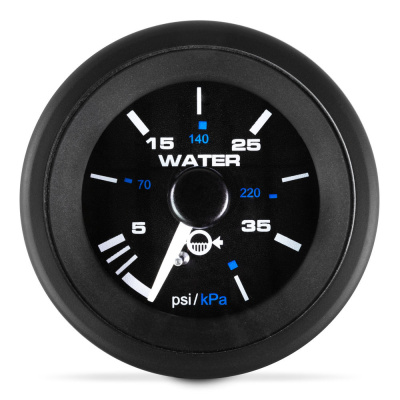 Water Pressure Kit O/B, 2" Black Premier Pro Foto van Water Pressure Kit O/B, 2" Black Premier Pro