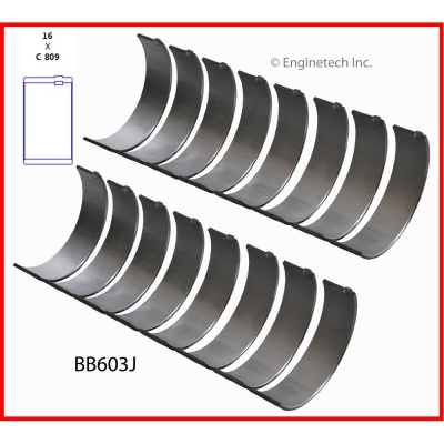 Drijfstanglager Ford 332-428 FE V8 57-76 Set