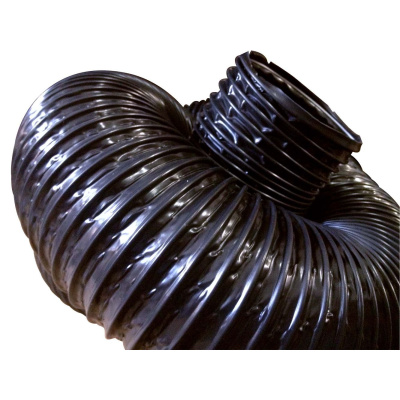 Foto van 4" Blk. Xtra Hvy Duty Vinylvent 50'/15,2m