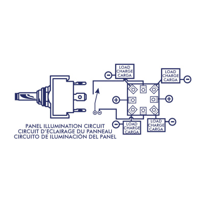 Foto van Switch, Toggle (ON)-OFF-(ON) DPDT