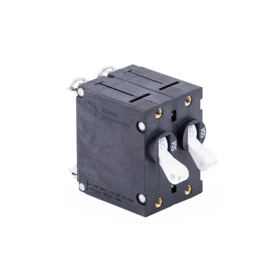 Foto van Circuit Breaker, White Toggle, Double Pole, 50A