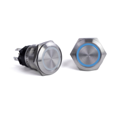 Foto van Push Button Switch, Blue Halo