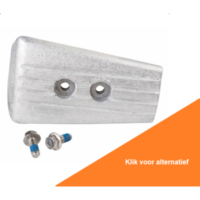 Foto van Transom Anode w/bolt, Zinc