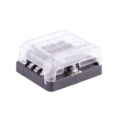 Foto van 408 Series Fuse Block, 6 Gang w/ Cover