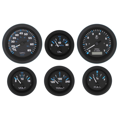6 Gauge Set, Eclipse - Tach/Hr Foto van 6 Gauge Set, Eclipse - Tach/Hr