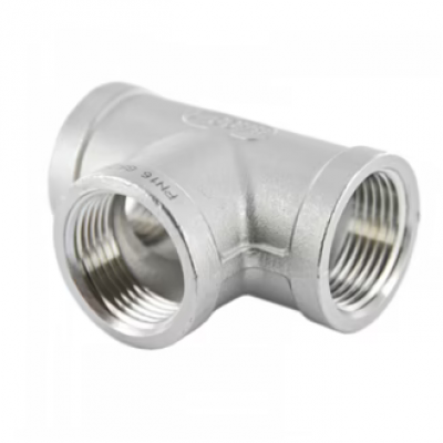 Foto van T-stuk 3/8"x3/8"x3/8" binnendraad - RVS