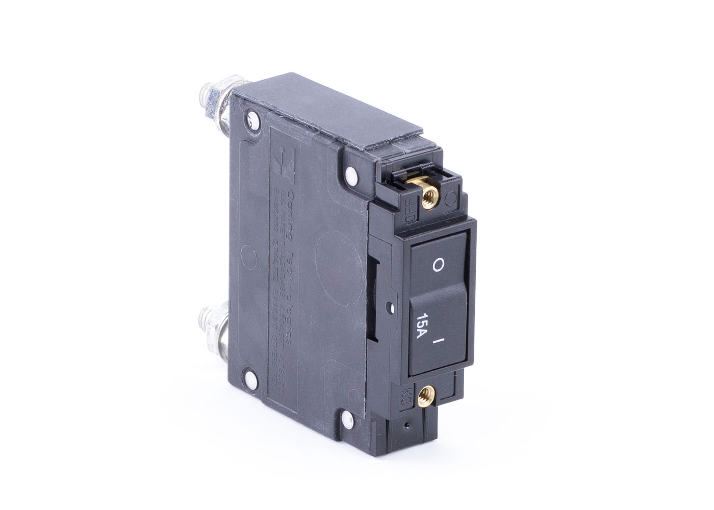 Circuit Breaker, Rocker, Flat, Single Pole, 20A