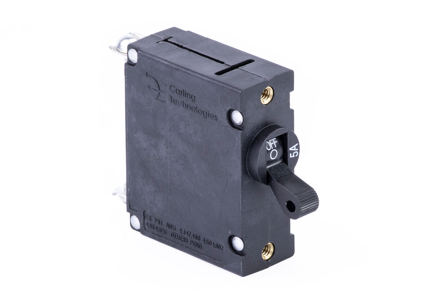 Circuit Breaker Std Black Toggle Single Pole, 5A