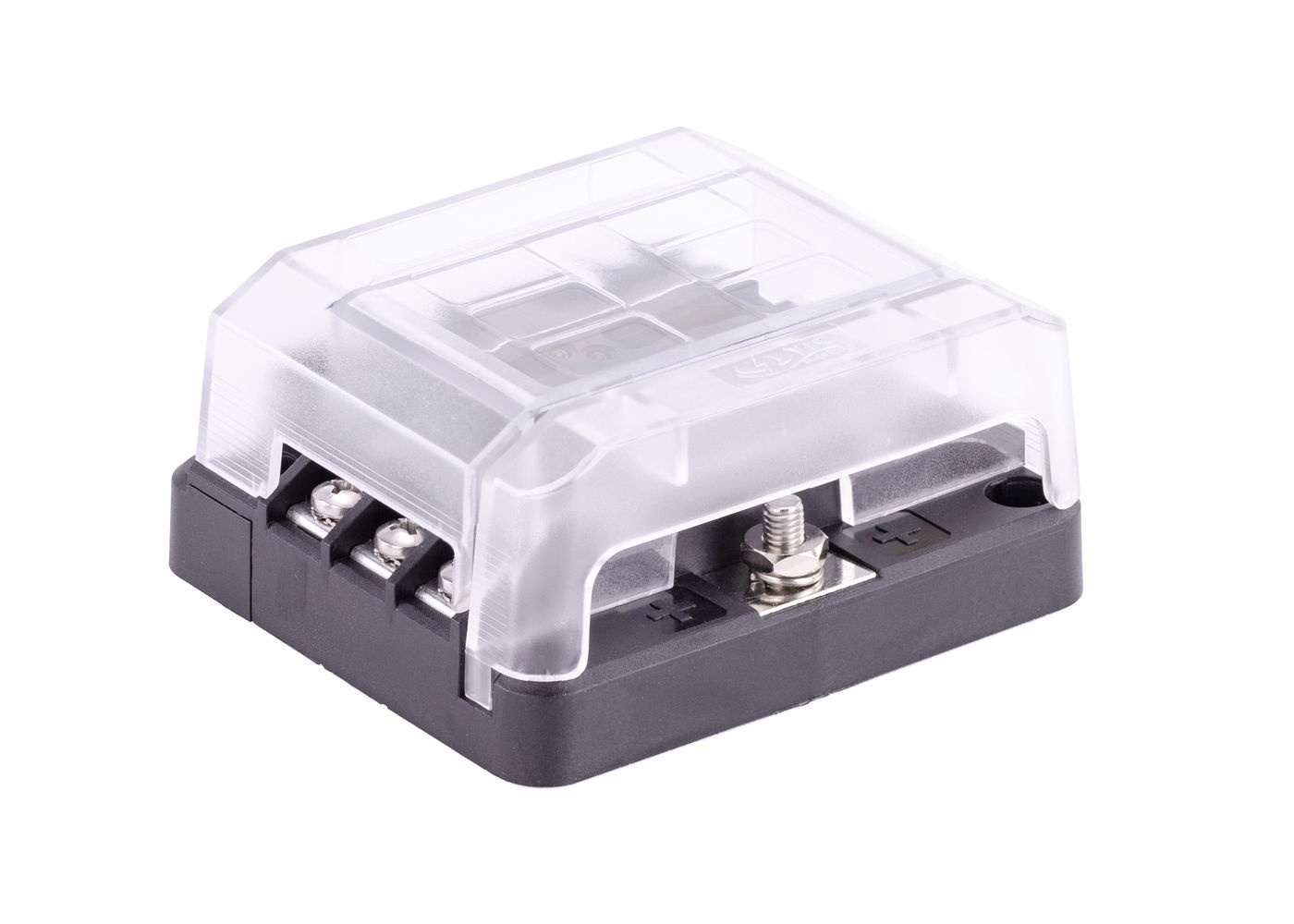 408 Series Fuse Block, 6 Gang w/ Cover