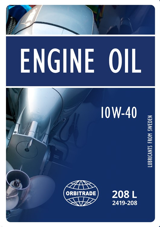 Engine oil semi synthetic 10W-40 208L Engine oil semi synthetic 10W-40 208L