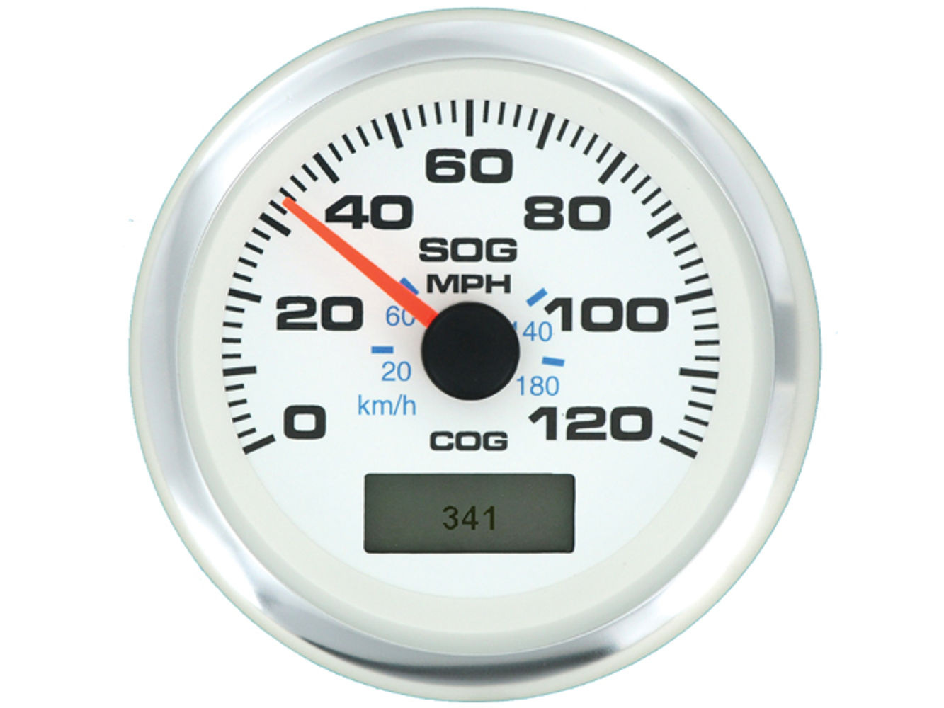 Speedo GPS, White Premier Pro 120 mph