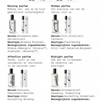 Prijskaart + QR info parfum A6