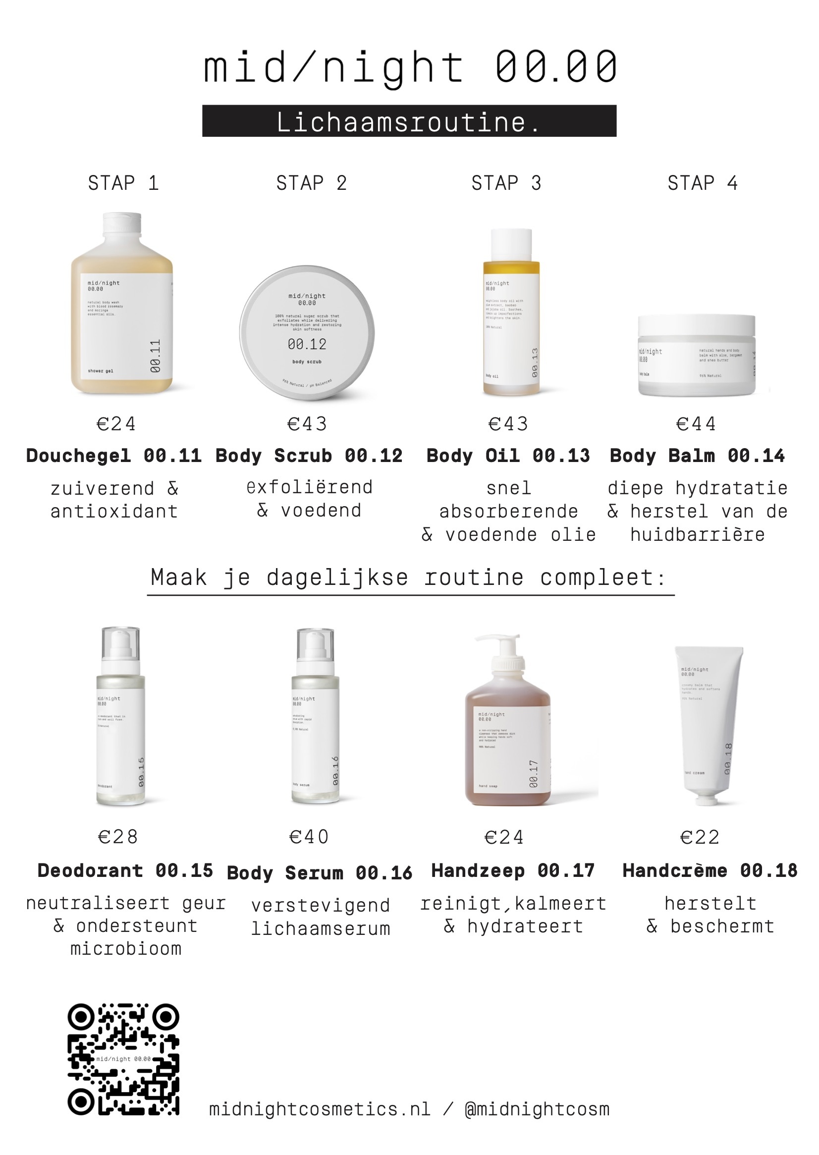 Foto van Prijskaart + QR info body A6