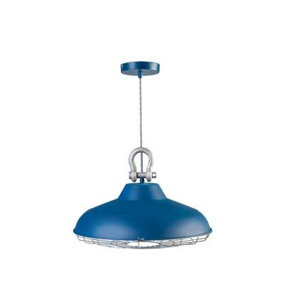 Hanglamp Industry 05-HL4366-35 45cm mat blauw Hanglamp Industry 05-HL4366-35 45cm mat blauw