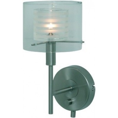Freelight Chivallo Staal,Wit,Helder Wandlamp 15cm W4751S Freelight Chivallo Staal,Wit,Helder Wandlamp 15cm W4751S