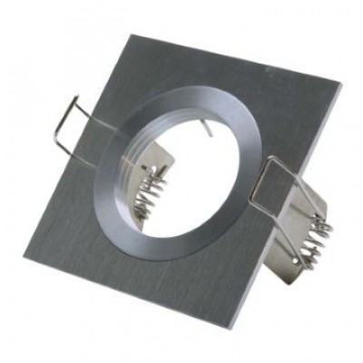 Inbouwarmatuur vierkant geborsteld aluminium 148-001 Inbouwarmatuur vierkant geborsteld aluminium 148-001