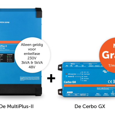 Foto van Victron multiplus-ll 48/3000/35-32 + Gratis Cerbo