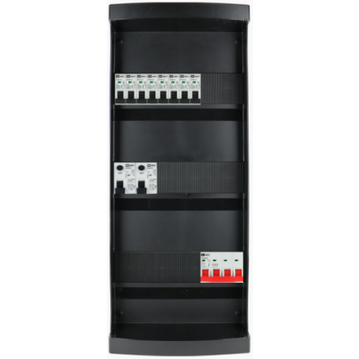 Foto van groepenkast 8 groepen 3 fase 550x220