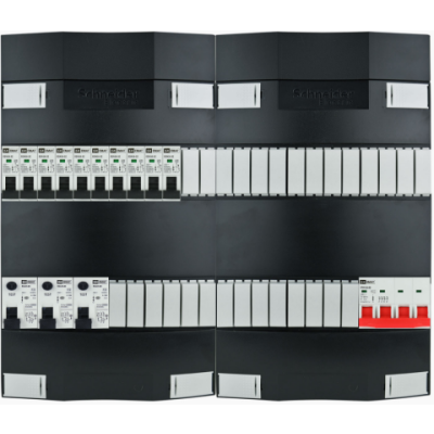 Foto van groepenkast 10 groepen 3 fase 440x380