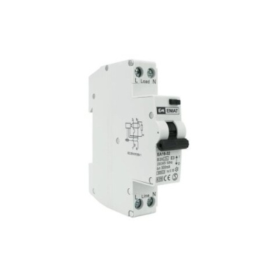 Foto van Aardlekautomaat 1-polig+nul 20A B-kar 300mA