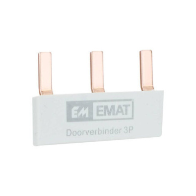 Foto van Doorverbinder 3-voudig grijs